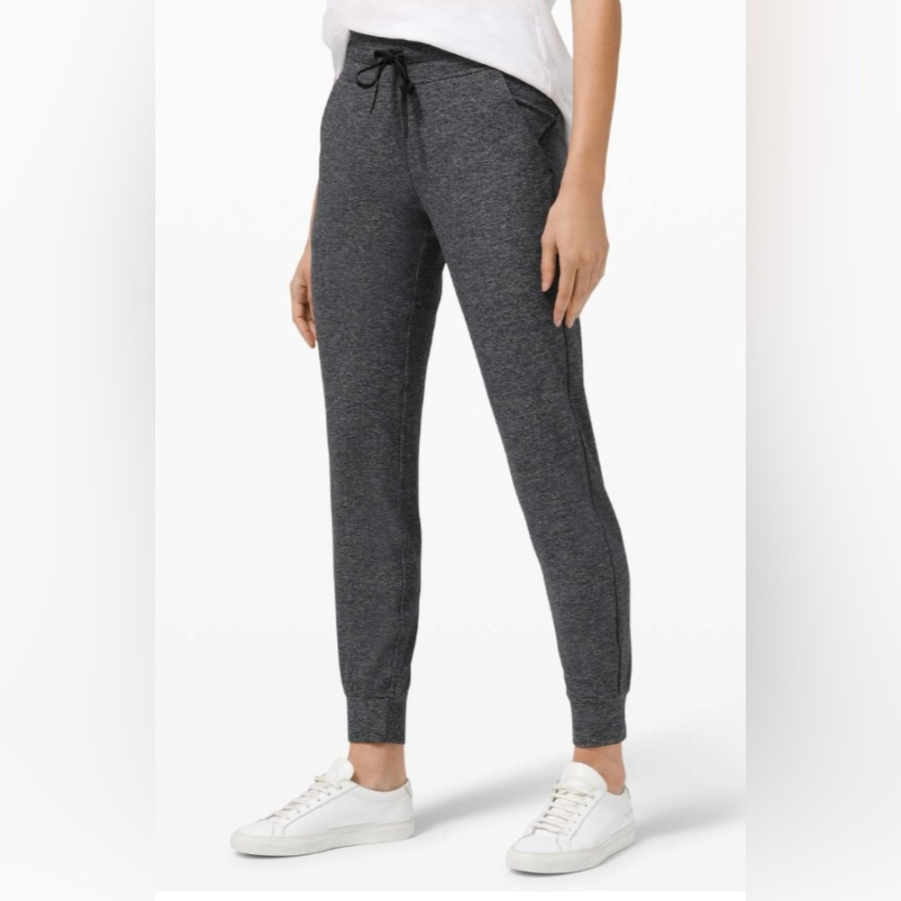 Lululemon Ready To Rulu Joggers 29” Heathered Raceway Gray & Black Size 2